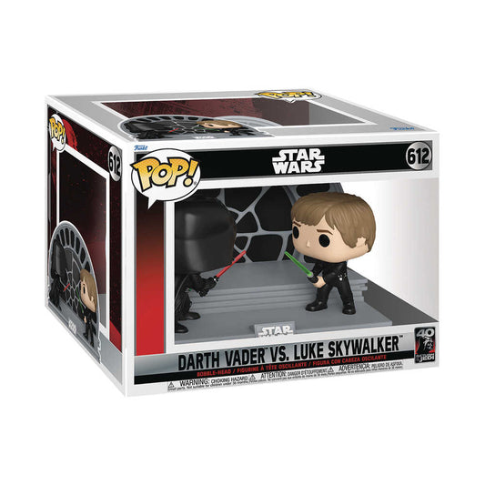 Pop Moments Star Wars Rotj 40th Luke vs Vader Vinyl Figure