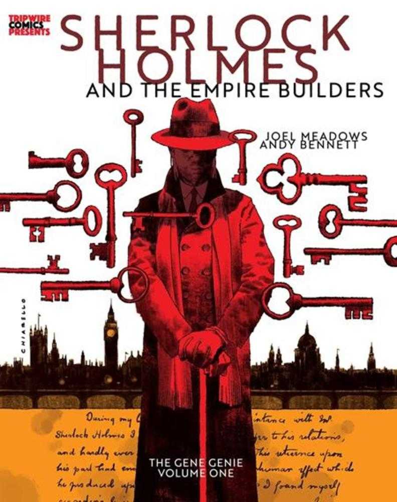 Sherlock Holmes And The Empire Builders Hardcover Volume 1 The Gene Genie Chiarello Cover